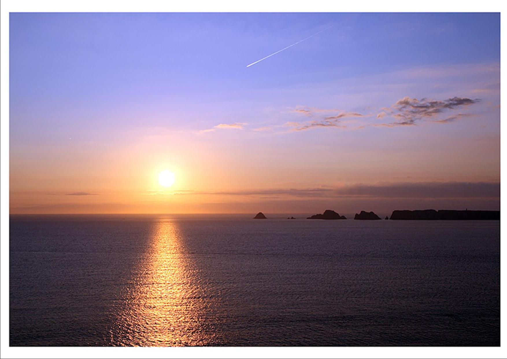 coucher du soleil à Crozon